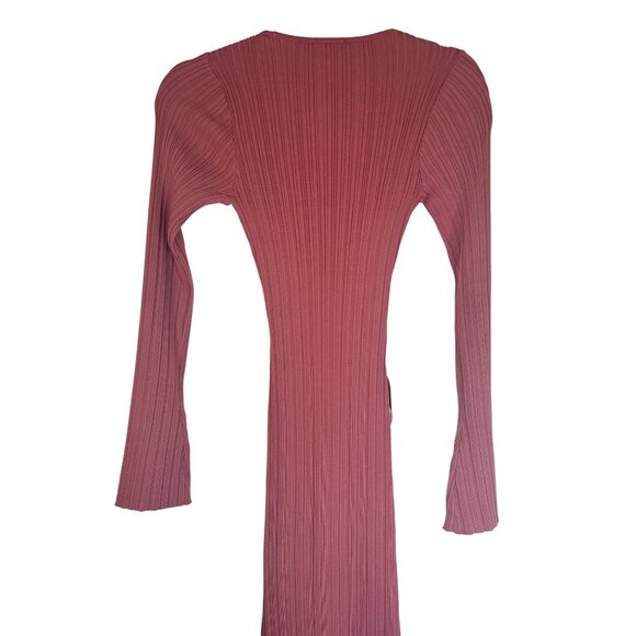 2/$30 Wayf XS Long Sleeve Ribbed Bodycon Midi Dress - Picture 6 of 15